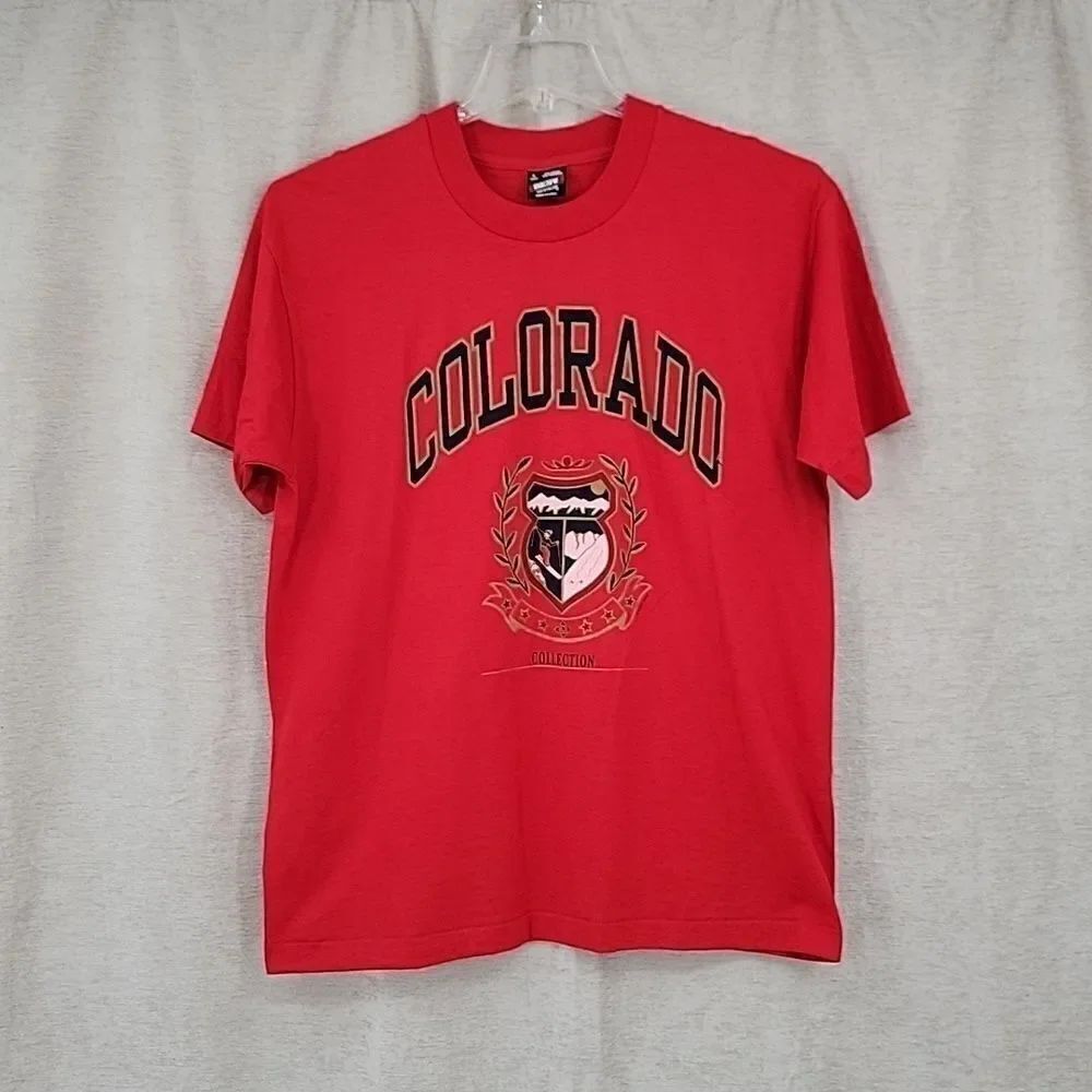 FRUIT of the Loom Best Single Stitch Tee Vintage Colorado 1992 T-shirt 90s 90's
